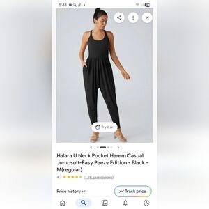 HALARA Charcoal Sleeveless Jumpsuit